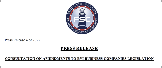 BVI發(fā)出《商業(yè)公司法》修正案咨詢稿，未來可能有這些變化。